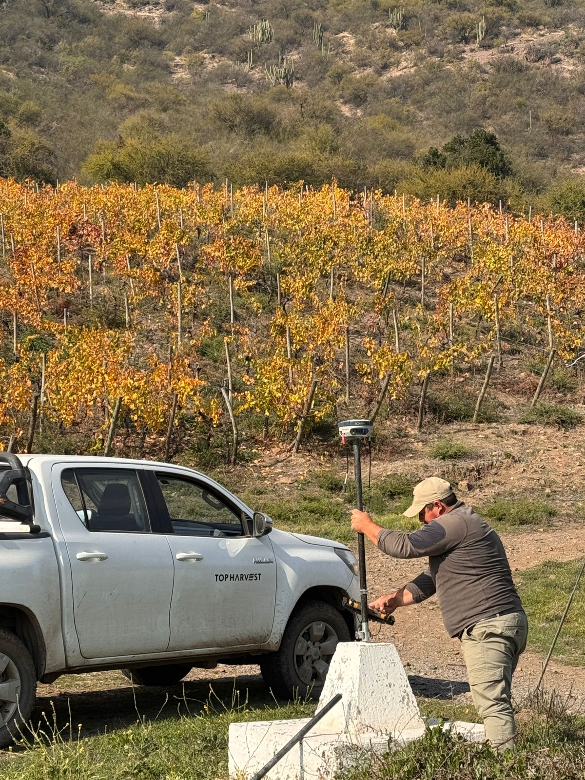Home Equipo Top Harvest en terreno